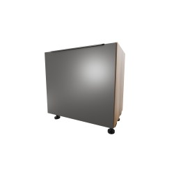 Szafka kuchenna zlewozmywakowa 80 cm. Antracyt U 164 VL Dąb Wotan d1860mx
